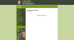 Desktop Screenshot of lekarzwojskowy.pl