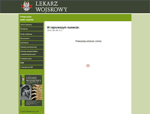 Tablet Screenshot of lekarzwojskowy.pl